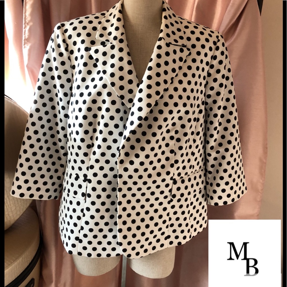 Polka Dot Blazer
